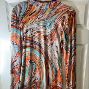 IShein Womens L Abstract Shirt Dress